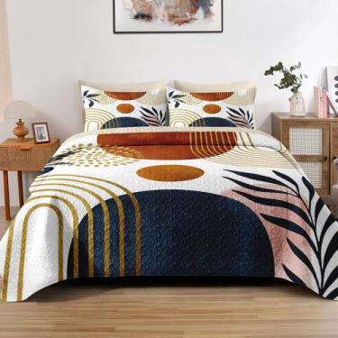 Imagem de Conjunto de Edredom Pamnest Casal/Queen Amarelo Dourado Leve