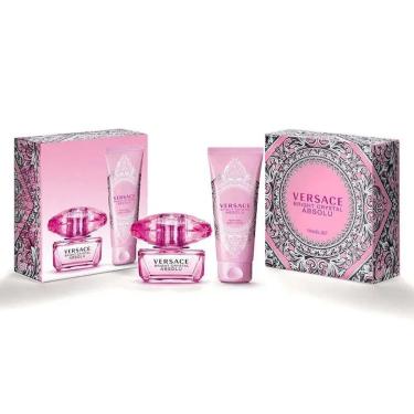 Imagem de Kit Perfume Versace Bright Crystal Absolut Coffret 50ml + Loção Lotion 100ml-Feminino