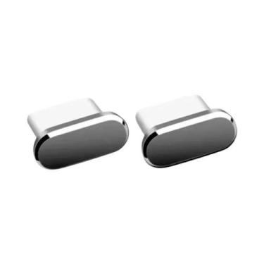 Imagem de Protetores De Porta USB-C Metálicos Anti-Poeira Para iPhone, Samsung, 