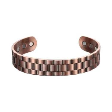 Imagem de Pulseira Magnética Terapêutica Cor Cobre Para Homens E Mulheres, Brace