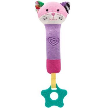 Imagem de Buzininha Com Mordedor Happy Zoo Gatinha +3M Buba