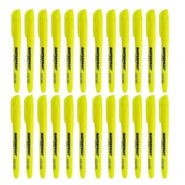Imagem de Marca Texto MP612 Amarelo Neon 24 Unidades - Masterprint - Tendtudo