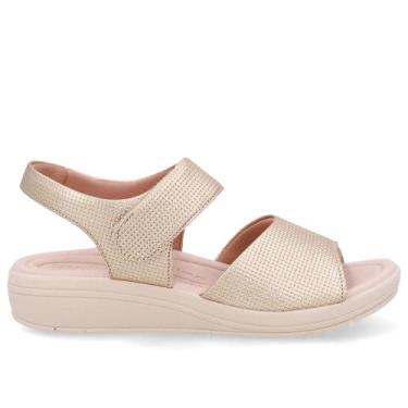 Imagem de Sandália Feminina Usaflex Anabela UD1800100 - USA FLEX, 36, Prata velh