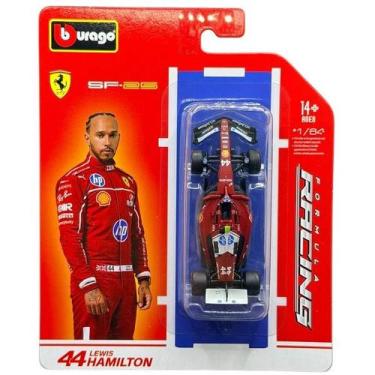 Imagem de Carrinho Miniatura F1 2025 Ferrari SF25 44 Hamilton 1/64 - Burago