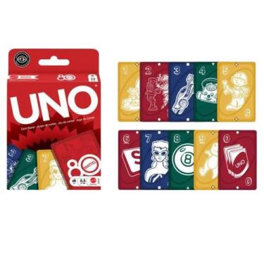 Imagem de Jogo De Cartas UNO 80 Anos Mattel Com 112 Cartas Original