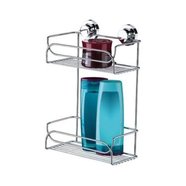 Imagem de Prateleira banheiro shampoo ventosa lavanderia cozinha future 4051