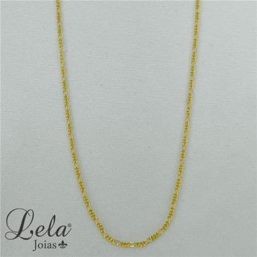 Imagem de Corrente elo grumet folheado em ouro 18k - LELA JOIAS, 70 CM