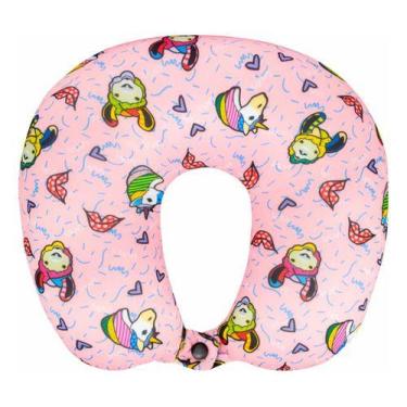 Imagem de Almofada Pescoço Infantil Emoji Viagem Conforto - Yin's de personagens