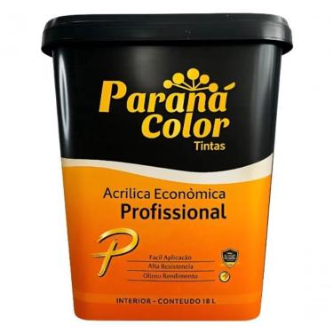 Imagem de Tinta Acrílica 18L Paraná Profissional Fosca Econômica Cinza Granizo para Uso Interno