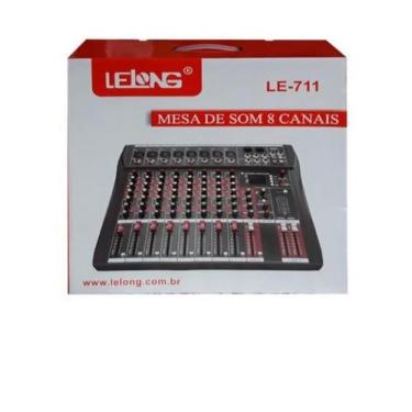 Imagem de Mesa de Som Bluetooth Usb Mixer Mp3 Digital 8 Canais Le711 - Lelong
