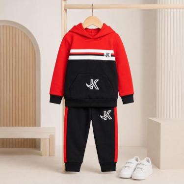 Imagem de Conjunto Infantil Masculino De Frio Moletom Menino 2 ou 3 Peças Casaco