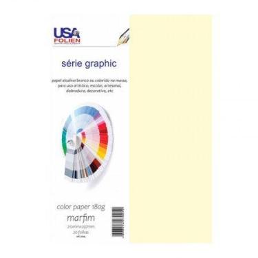 Imagem de Papel color marfim A4 180g com 20 folhas 7005 - Usa Folien