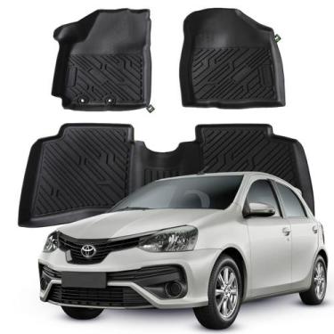 Imagem de Jogo Tapete Automotivo 3D TPE ShockTap Toyota Etios 2012 2013 2014 a 2