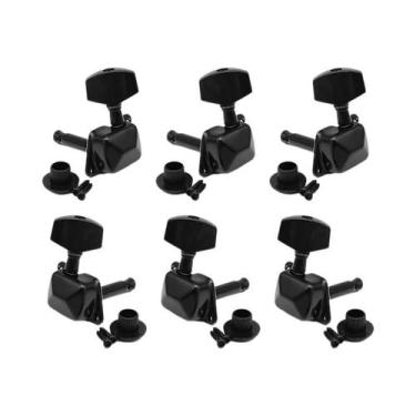 Imagem de Conjunto de 6 Peças de Tarraxas Semicerradas para Violão Acústico 3R3L