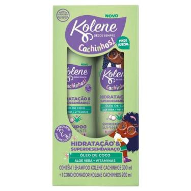 Imagem de Kit Shampoo e Condicionador Infantil Kolene Cachinhos 300ml + 200ml