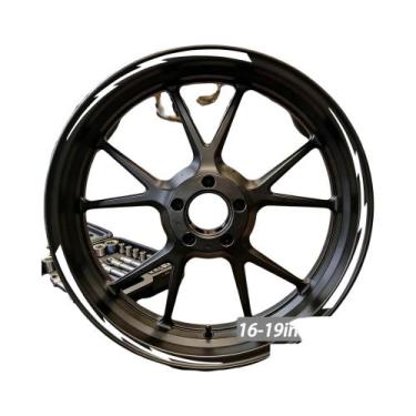 Imagem de Adesivos De Roda De Motocicleta Lightning De 16-19 Polegadas, Decalque