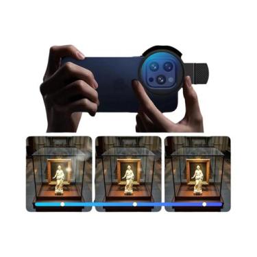 Imagem de Kit De Filtro Polarizador UV Universal Portátil De 52MM Para Lentes De