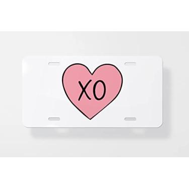 Imagem de Capa para placa de carro Xo – Capa para placa de carro – Capa para moldura da placa de carro 15 x 30 cm
