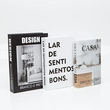 Imagem de Conjunto Caixa Porta Objetos/Livro Decorativa Luxo - Design