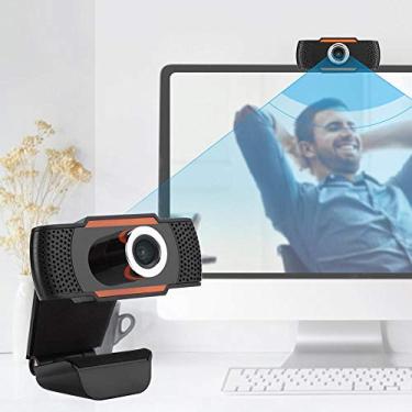 Imagem de Webcam USB - Câmera de computador com foco automático - Webcam de 5 milhões de pixels - Microfone absorvente de som embutido - para laptops e desktop - para redes/MSN/Yahoo/Skype
