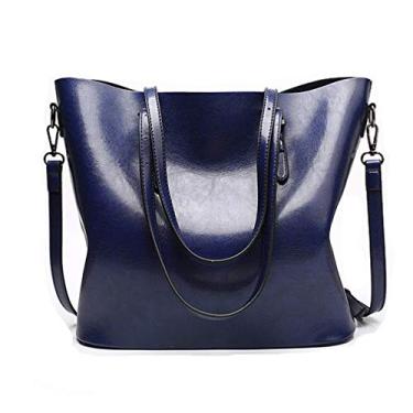 Imagem de Pahajim Bolsas e bolsas femininas de couro com alça superior bolsas tote bolsas para mulheres, 2deep Blue