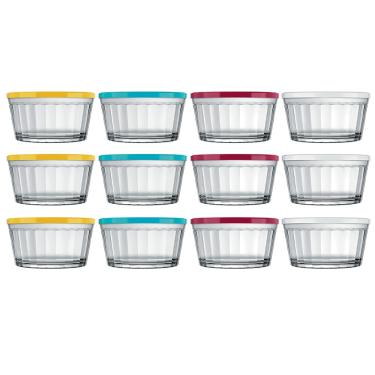 Imagem de Conjunto de Tigelas Copo Americano em Vidro e Plástico 600 ml – 12 Peças