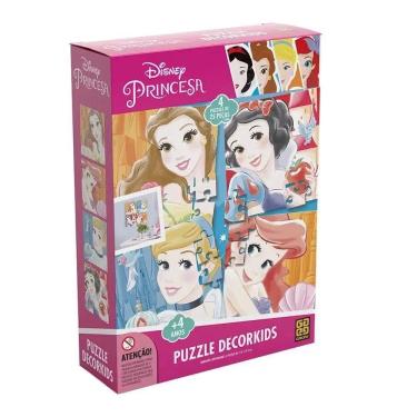 Imagem de Quebra Cabeça Puzzle Decorkids Disney Princesas Grow 03961