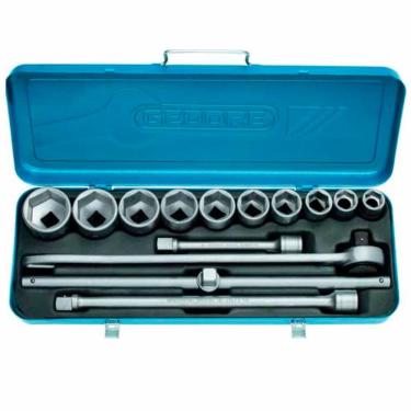 Imagem de Jogo de Soquetes Sextavado 3/4" - 7/8" a 2" Gedore 14 peças - 017502 017502