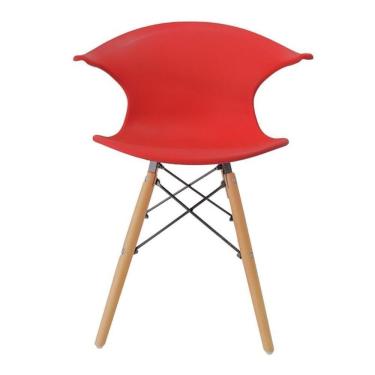 Imagem de Cadeira Design Pelegrin Pw-079 Pp Vermelha