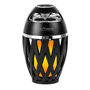 Imagem de TikiTunes Alto-falante portátil Bluetooth 5.0 interno/externo sem fio, efeito de iluminação atmosférica de lanterna LED, alto-falante USB de áudio de 5 watts, bateria de 2000 mAh para