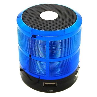 Imagem de Kit 2 Mini Caixa De Som Portátil Bluetooth Mp3 Ws - 887 Azul
