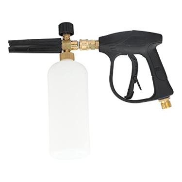 Imagem de Pistola de lavagem de espuma, pistola de espuma de carro, pistola de água de alta pressão e pulverizador de lavagem de carro multifuncional conjunto de pistola de espuma com 5 bocais garrafa de espuma para carro, lavagem de motocicleta, lavagem de janela