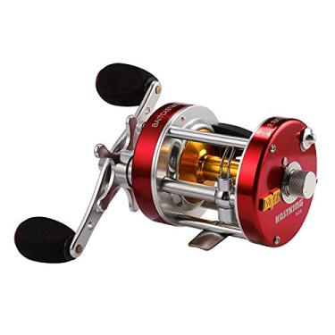 Imagem de Molinete de Baitcasting Redondo KastKing Rover, Molinete Convencional Perfeito para Peixe de Gato, Salmão/Aço, Graves de Listras e Pesca de Água Salgada Interna – No. 1 Molinete Convencional de Melhor Classificação, Corpo de Metal Reforçado., A: Right-Rover50, 60