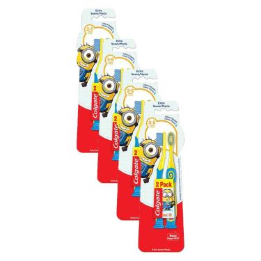 Imagem de Kit 4 Escovas Dental Colgate Minions 2 - 5 anos com 2 unidades