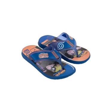 Imagem de Chinelo Infantil Masculino Grendene Kids Naruto Anime Azul