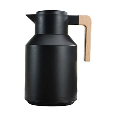 Imagem de Tingpai Jar térmica de café 1 l com parede dupla jar térmica com o de madei chalei de água gar fa térmica gar fa de chá mantendo quente e frio