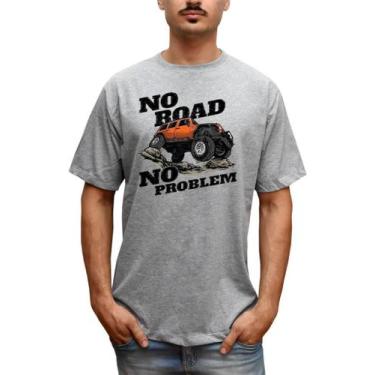 Imagem de Camiseta Masculina Off Road 4X4 No Road No Problem Trilha - Bella Stor