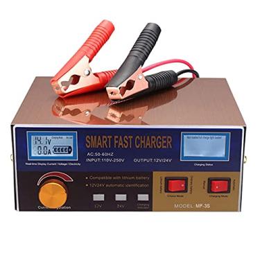 Imagem de Tingpai Carregador de bateria automático igente 12V / 24V Recondicionador de carregador de bateria Reparo de pulso com display pa célula de carro Bateria de lítio pa motocicleta