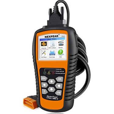 Imagem de NEXPEAK Scanner OBD2, leitor de código automotivo OBD II aprimorado NX501, ferramenta de verificação de diagnóstico de carro, analisador de luz do motor para todos os veículos OBDII após 1996,