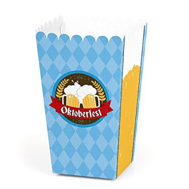Imagem de Oktoberfest – Caixas de petisco de pipoca de lembrancinha de festival de cerveja alemão – Conjunto de 12