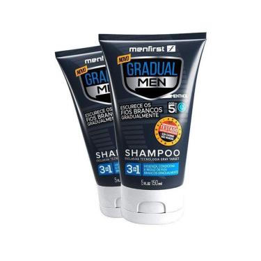 Imagem de Shampoo Escurecedor De Cabelo Gradual Men Menfirst  2X 