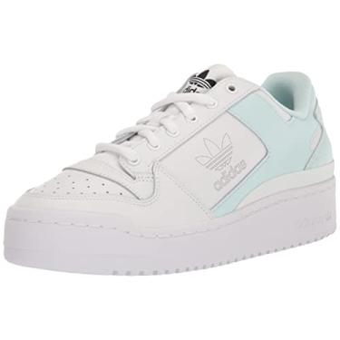 Imagem de adidas Originals Tênis Feminino Forum Bold, Branco/Quase Azul/Quase Azul, 8
