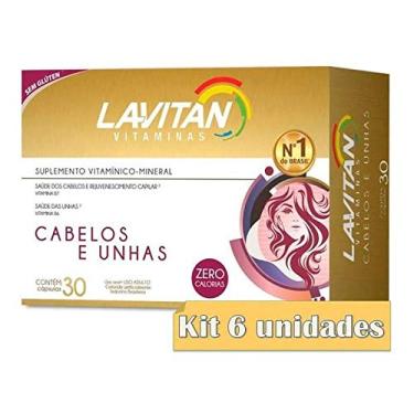 Imagem de Kit 6 Lavitan Hair Cabelos E Unhas Com 30 Comp