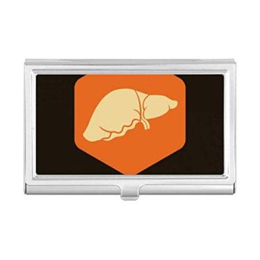 Imagem de Body Organs – Porta-cartões laranja de fígado