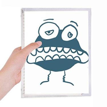 Imagem de Caderno de anotações de criaturas alienígenas monstro alienígena do Universo com folhas soltas e diário recarregável