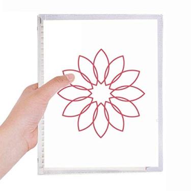 Imagem de Caderno de flores de lótus Line com folhas soltas e diário recarregável