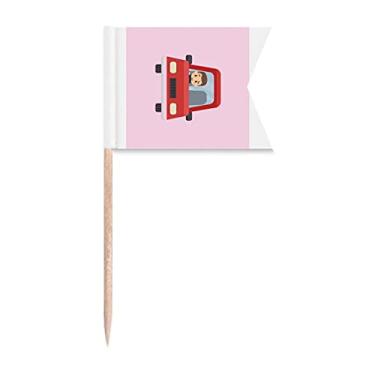 Imagem de Motorman Steer Chauffeur Hackman Driver Bandeiras de palito de dente Marcação para festa Bolo Comida Cheeseplate