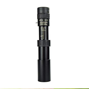 Imagem de 4K 10-300X40Mm Super Telephoto Zoom Monocular Telescope, para celular com adaptador de smartphone Tripé para caminhada, acampamento e observação de pássaros