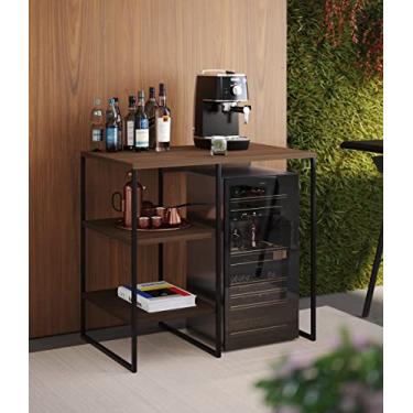 Imagem de Aparador Industrial Para Cervejeira com 2 prateleiras 75x80x50