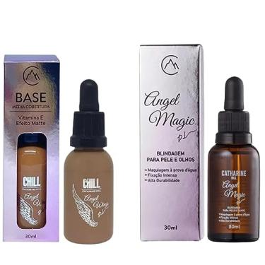 Imagem de Kit Base Média Cobertura MC5.5 Matte e Blindagem Fixadora Angel Wings Catharine Hill